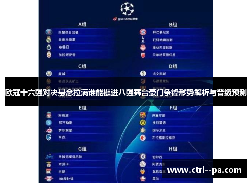 欧冠十六强对决悬念拉满谁能挺进八强舞台豪门争锋形势解析与晋级预测 欧冠十六强对决悬念拉满谁能挺进八强舞台豪门争锋形势解析与晋级预测